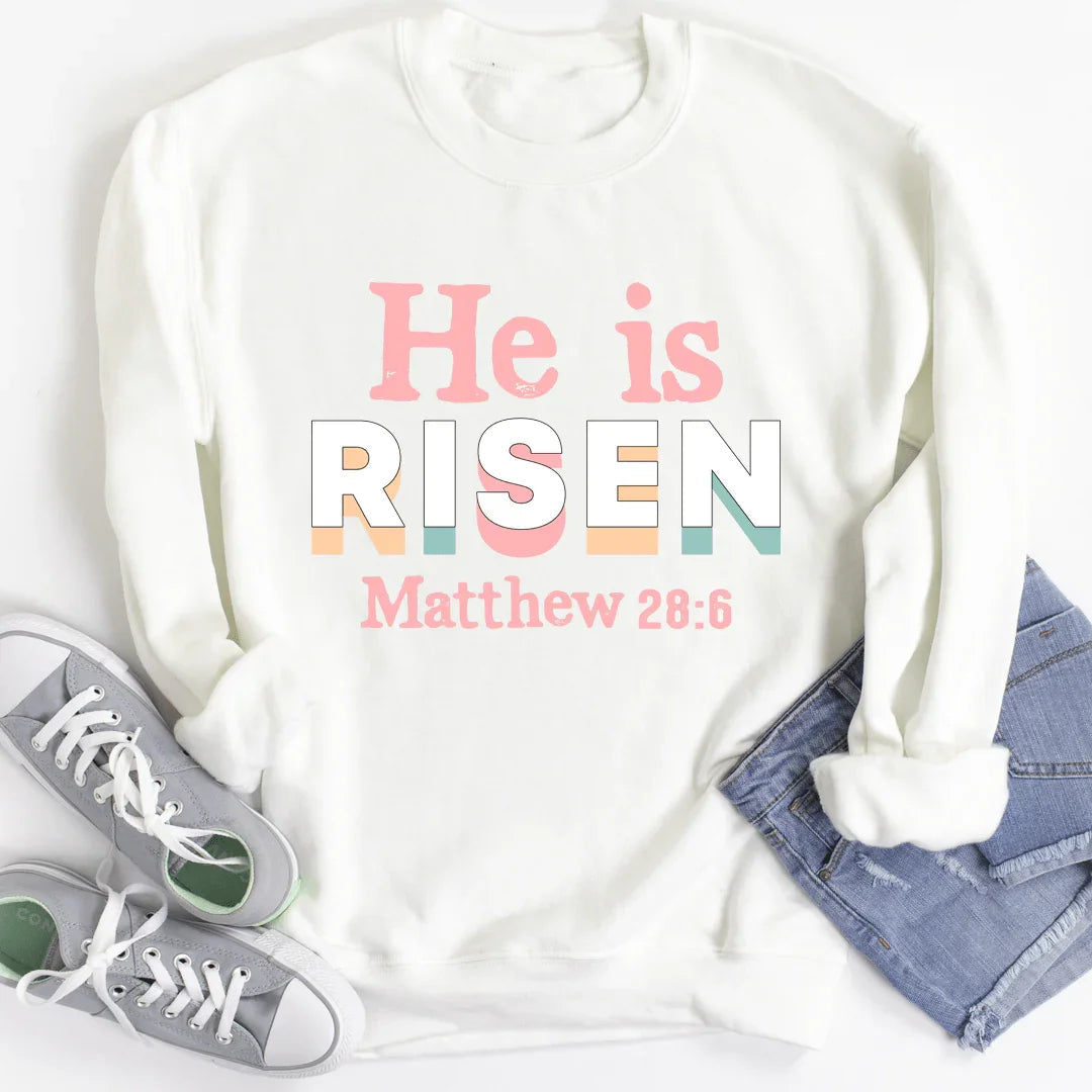 He Is Risen Sweatshirt - WonderingCloth