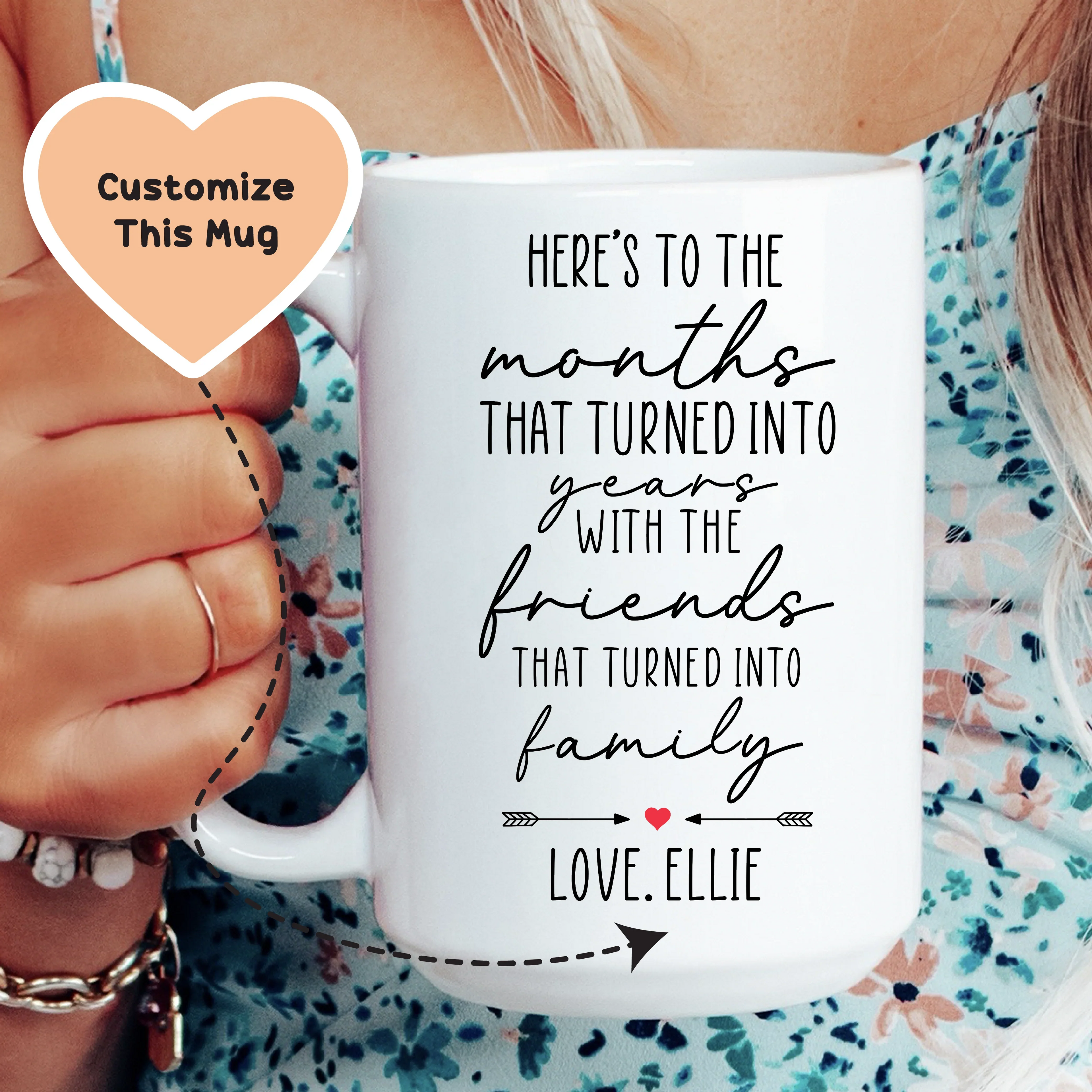 Here's To The Months That Turned Into Years Custom Mug - WonderingCloth