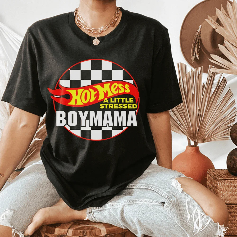 Hot Mess Boy Mama - WonderingCloth