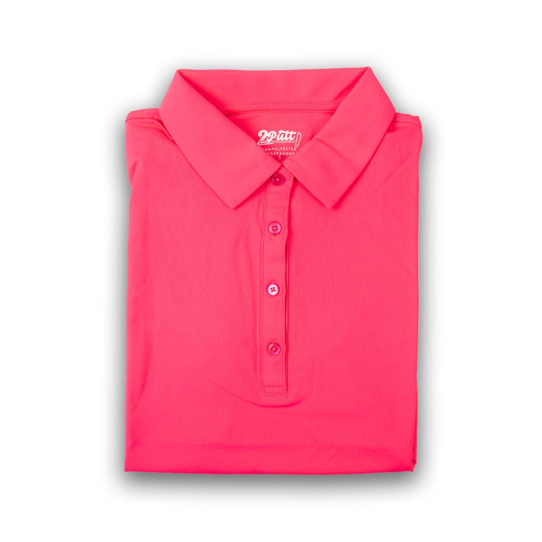 Hot Pink Women's Polo (Sleeveless) - WonderingCloth