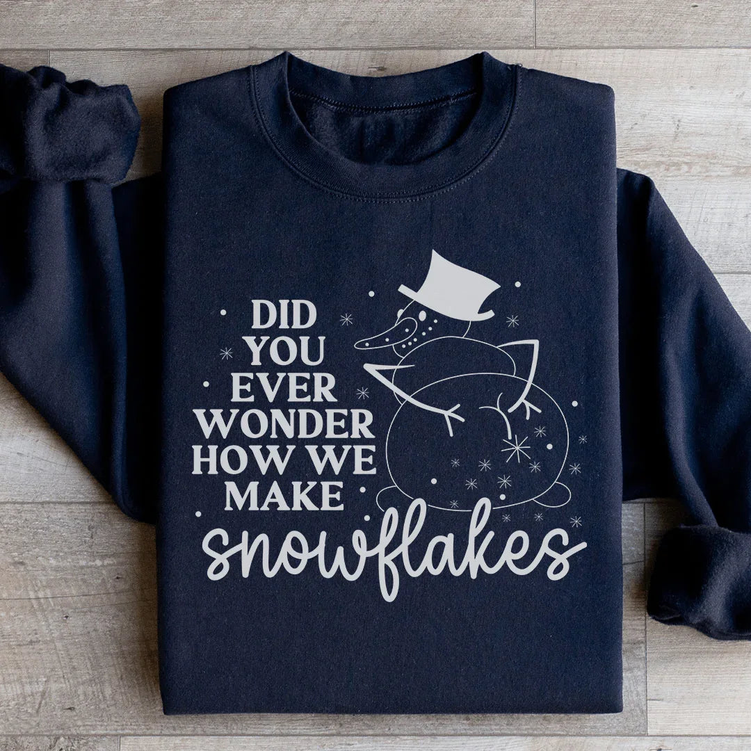 How Snowflakes Are Made Sweatshirt - WonderingCloth