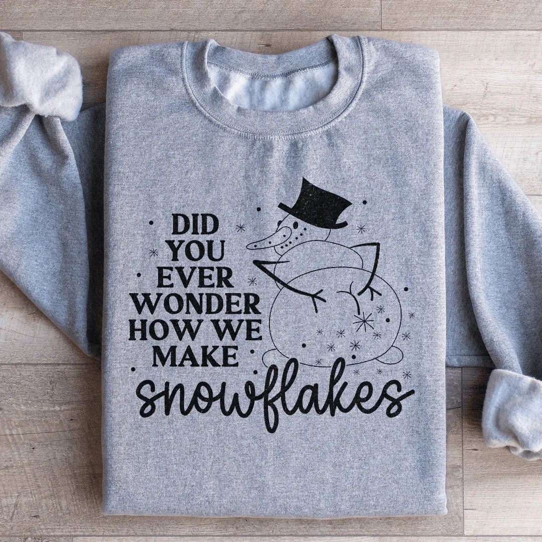 How Snowflakes Are Made Sweatshirt - WonderingCloth