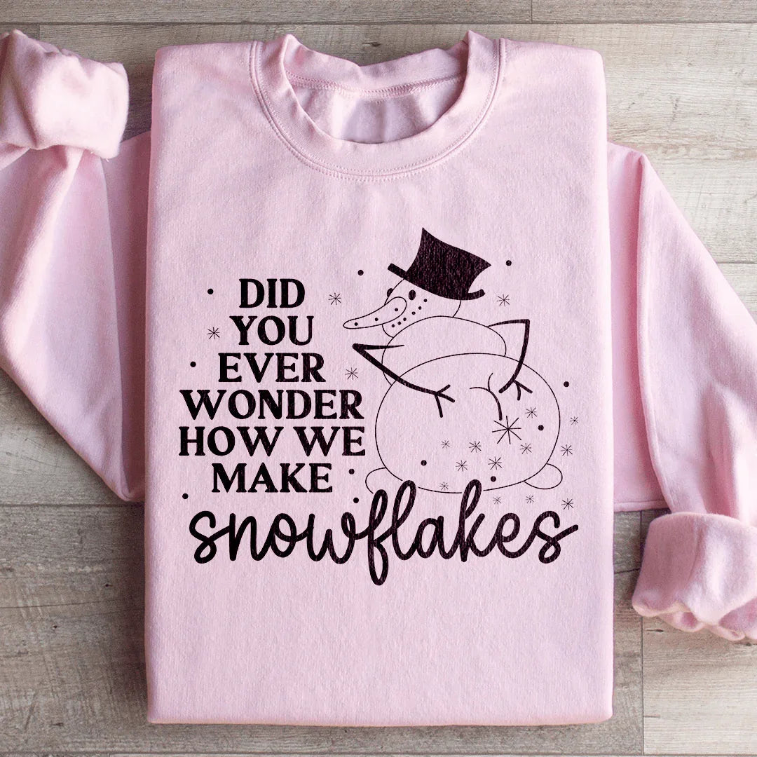 How Snowflakes Are Made Sweatshirt - WonderingCloth