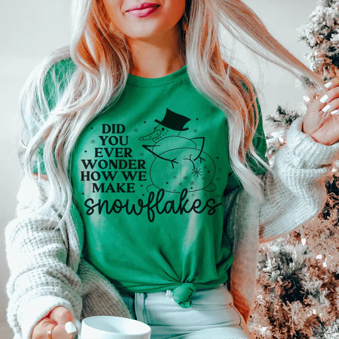 How Snowflakes Are Made Tee - WonderingCloth