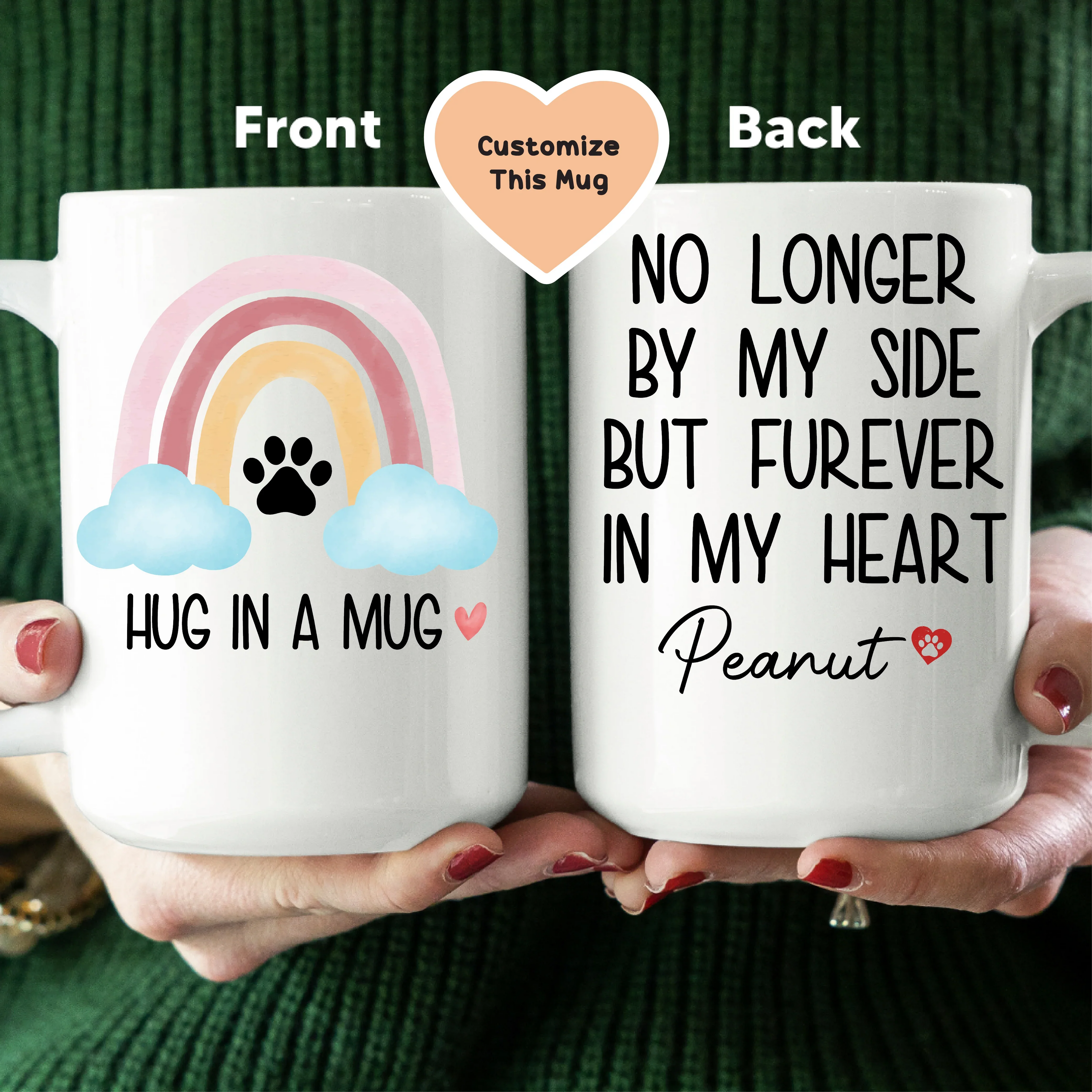 Hug In A Mug Custom Mug - WonderingCloth