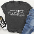 I Can Do All Things Through Christ Tee - WonderingCloth