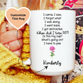 I Forgot What I Was Doing Custom Birthday Mug - WonderingCloth
