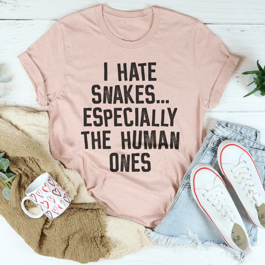 I Hate Snakes Tee - WonderingCloth