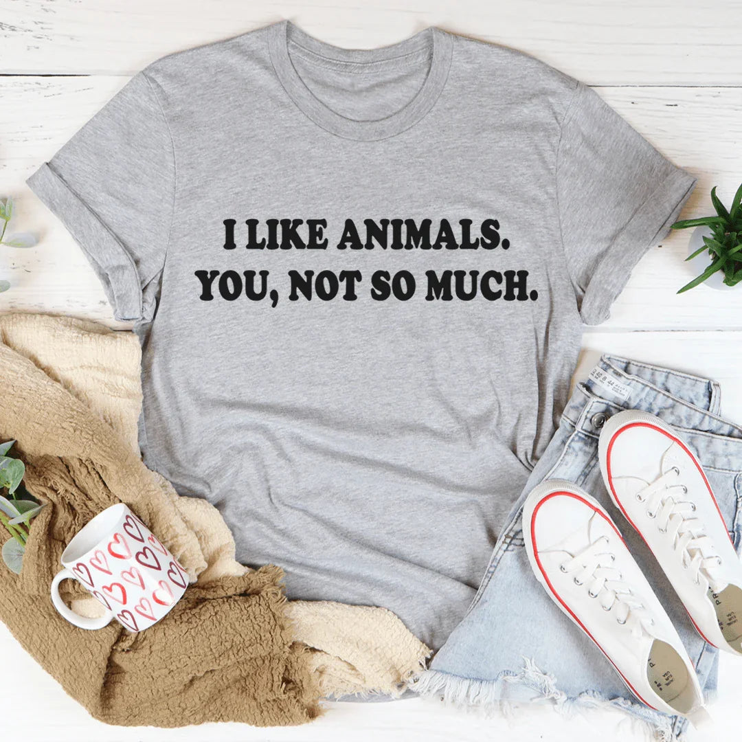 I Like Animals Tee - WonderingCloth