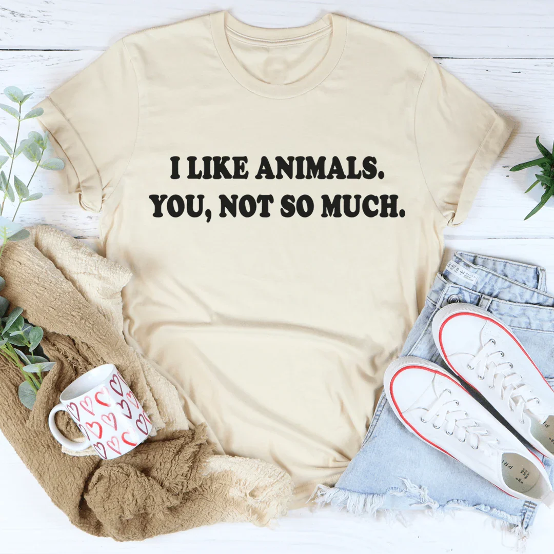 I Like Animals Tee - WonderingCloth