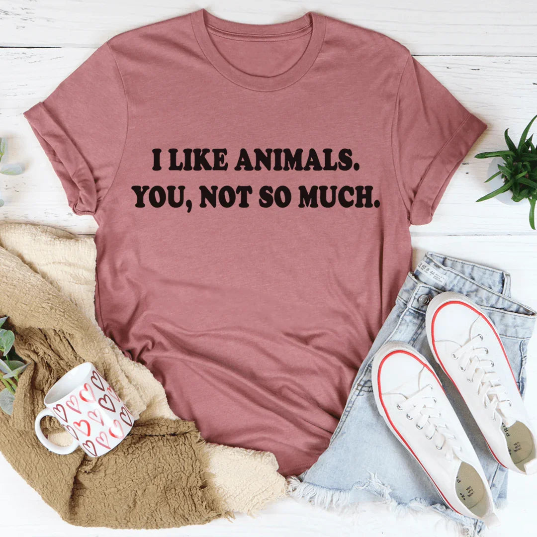 I Like Animals Tee - WonderingCloth