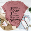 I'm A Woman With A Backbone Tee - WonderingCloth