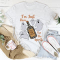 I'm Just Here For The Spirits Tee - WonderingCloth