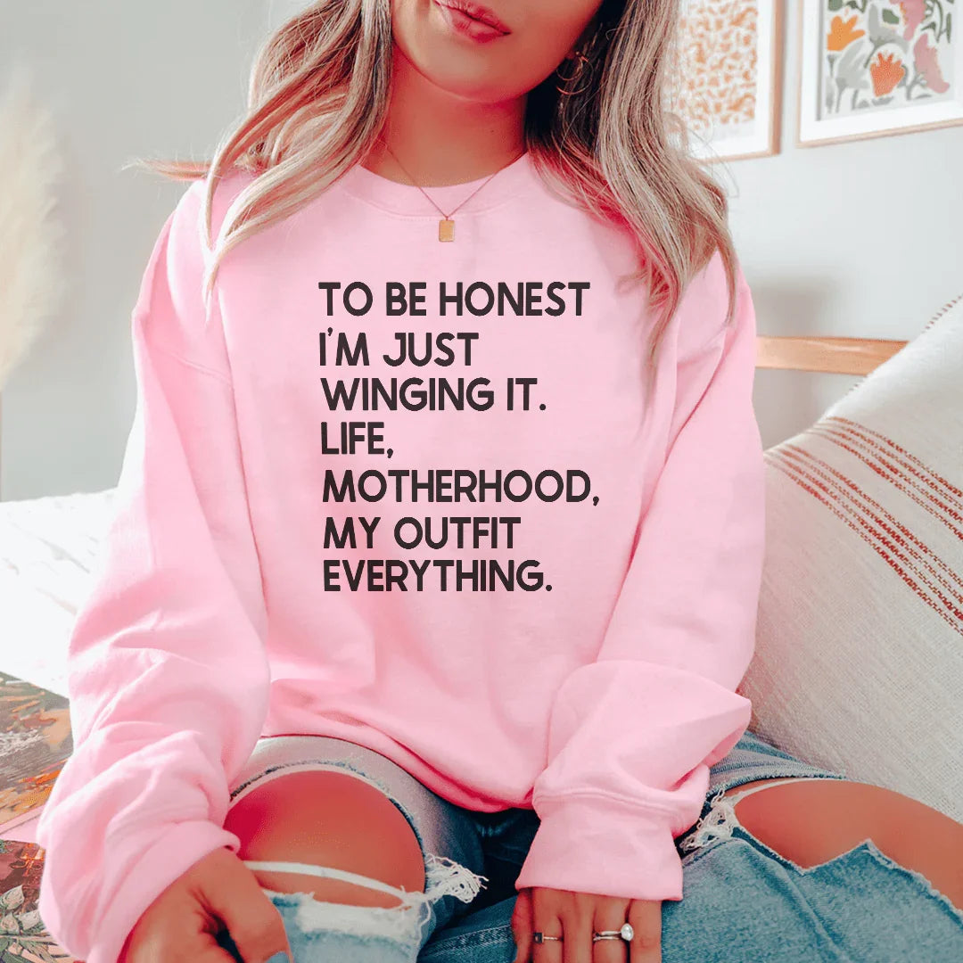 I'm Just Winging It Sweatshirt - WonderingCloth