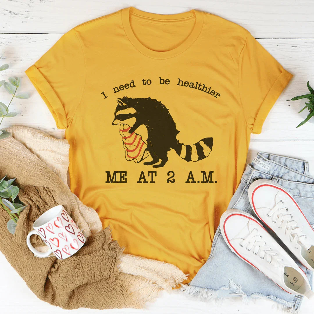 I Need To Be Healthier Me At 2 A.M. Little Debbie Christmas Tee - WonderingCloth