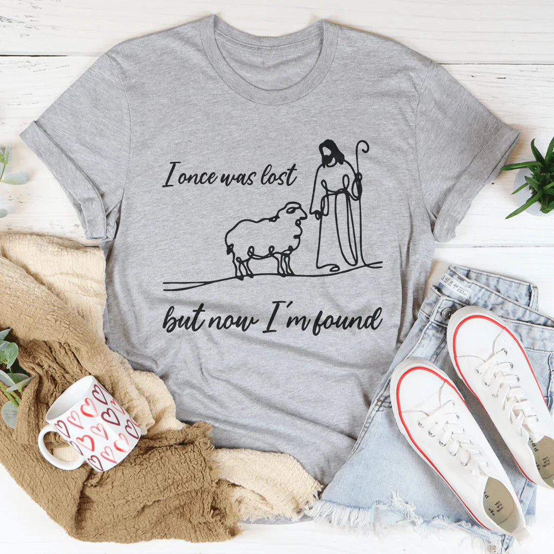 I Once Was Lost But Now I'm Found Tee - WonderingCloth