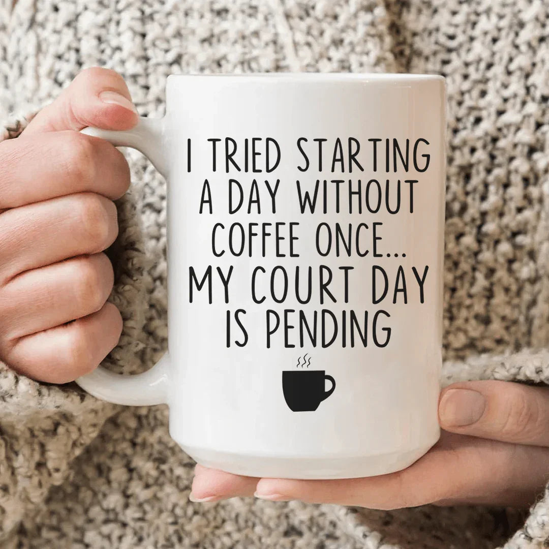 I Tried Starting A Day Without Coffee Ceramic Mug 15 oz - WonderingCloth