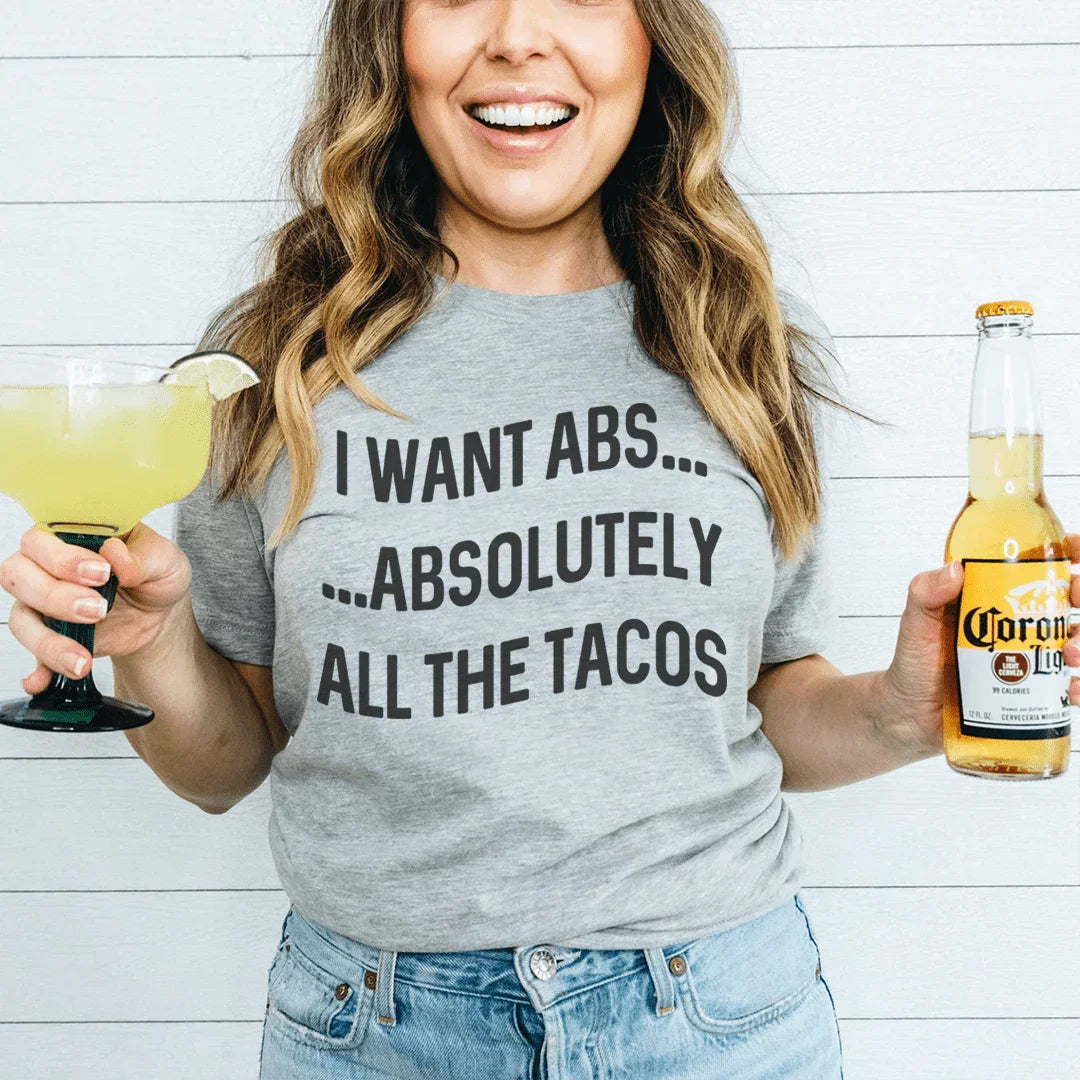 I Want Abs Tee - WonderingCloth