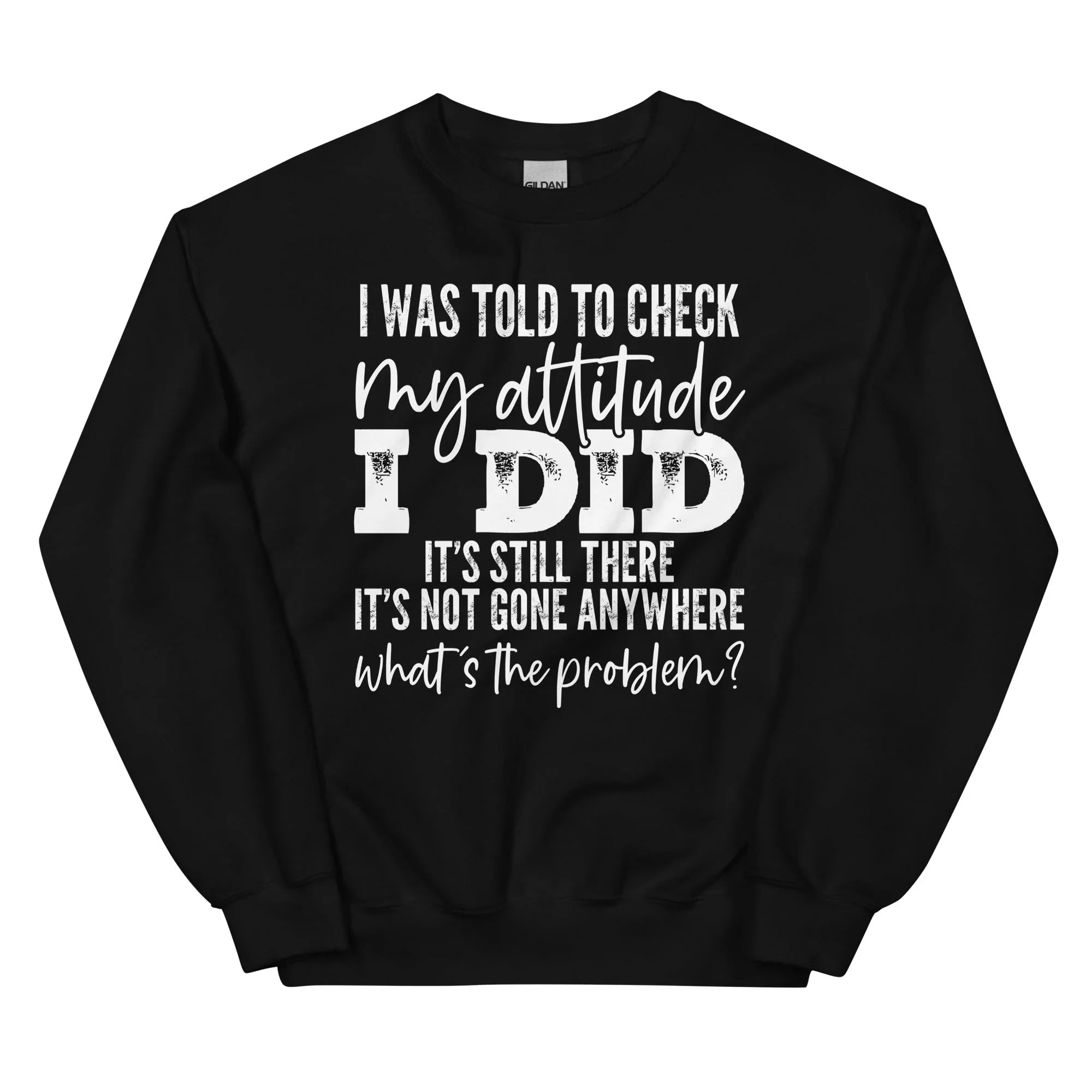 I Was Told To Check My Attitude Sweatshirt - WonderingCloth