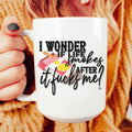 I Wonder If Life Smokes Ceramic Mug 15 oz - WonderingCloth
