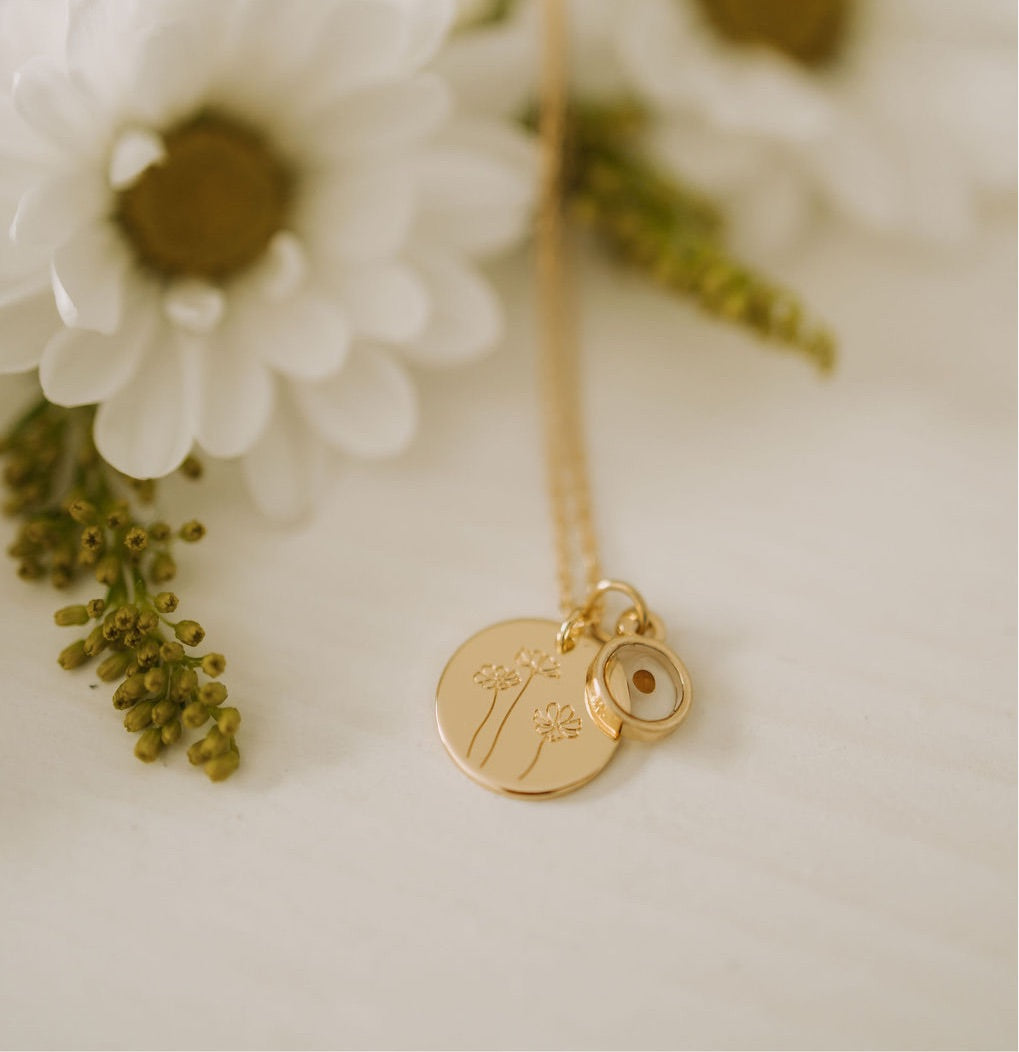 Buttercup Necklace with Mustard Seed - WonderingCloth