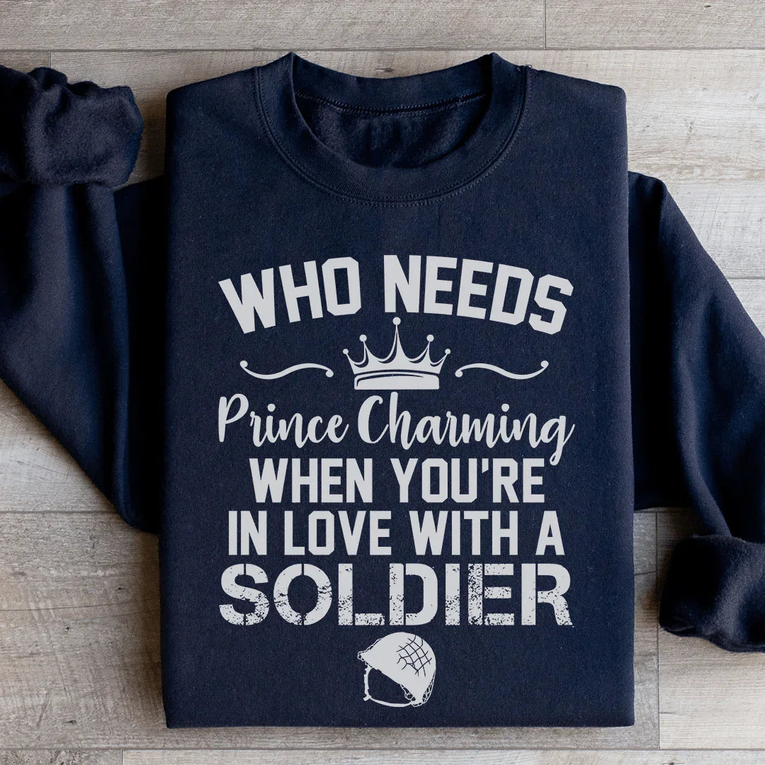 In Love With A Soldier Sweatshirt - WonderingCloth