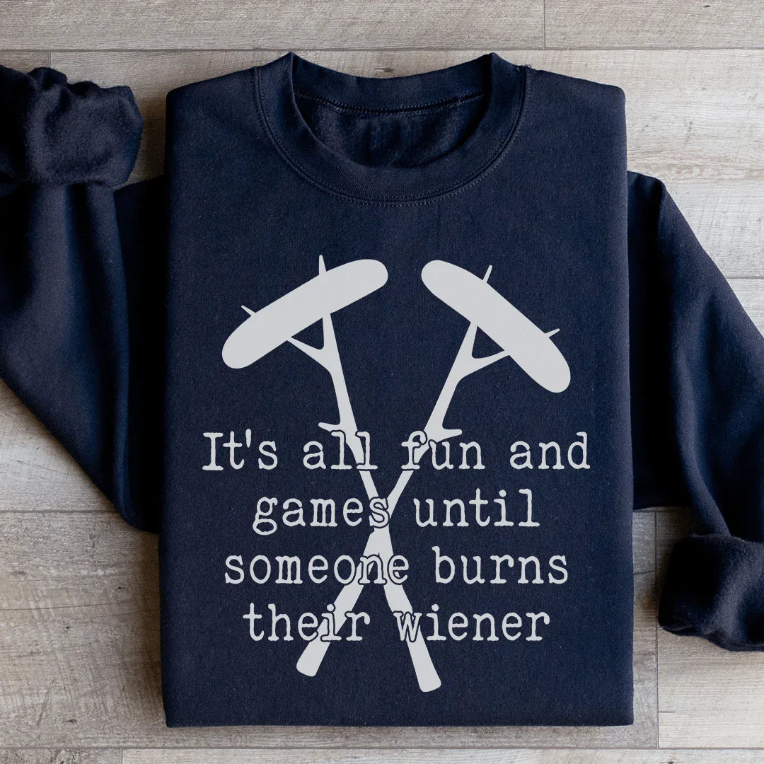 It's All Fun And Games Camping Sweatshirt - WonderingCloth