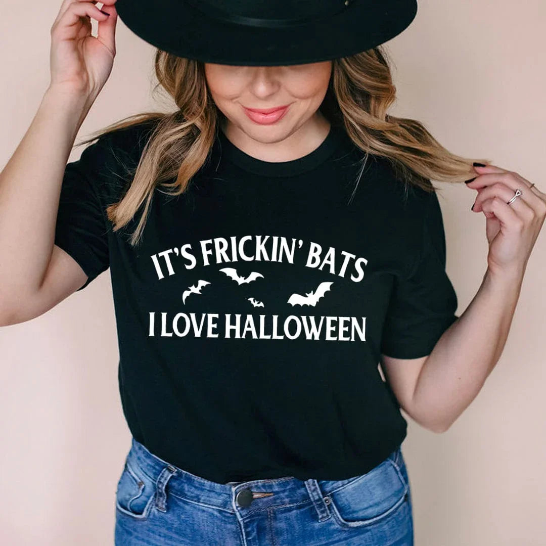It's Frickin' Bats I Love Halloween Tee - WonderingCloth