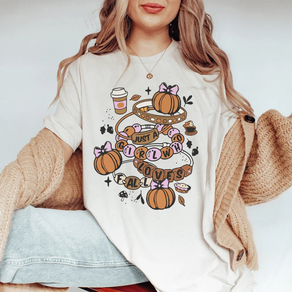 Just A Girl Who Loves Fall Tee - WonderingCloth