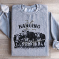 Just Hanging Out With My Heifers Sweatshirt - WonderingCloth