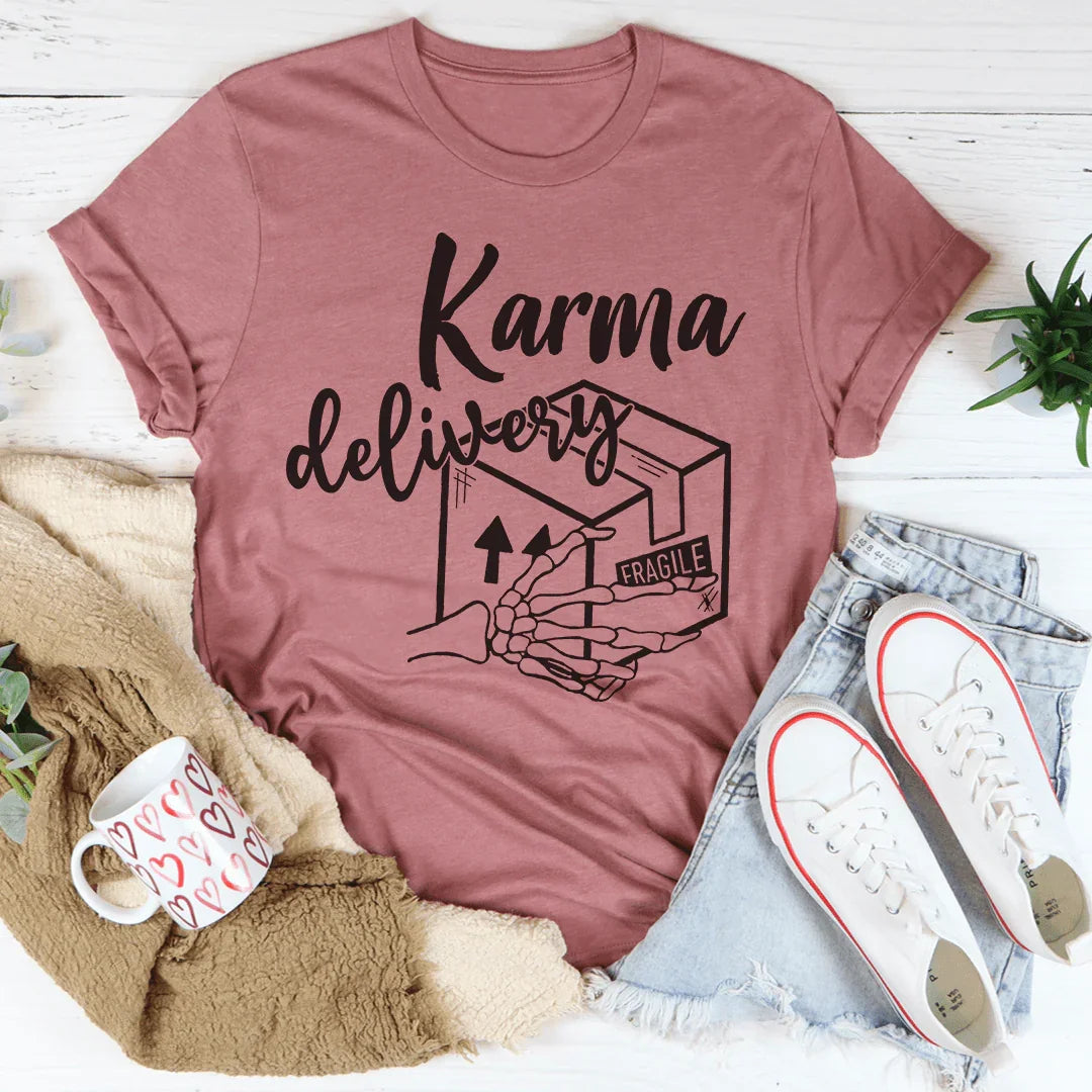 Karma Delivery Package Tee - WonderingCloth