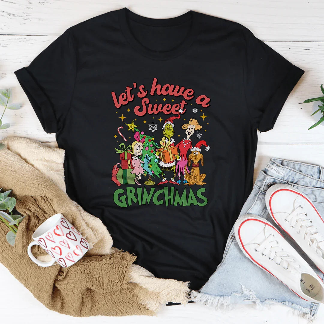 Let's Have A Sweet Grinchmas Tee - WonderingCloth