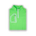 Lime Green Men's Q-Zip - WonderingCloth