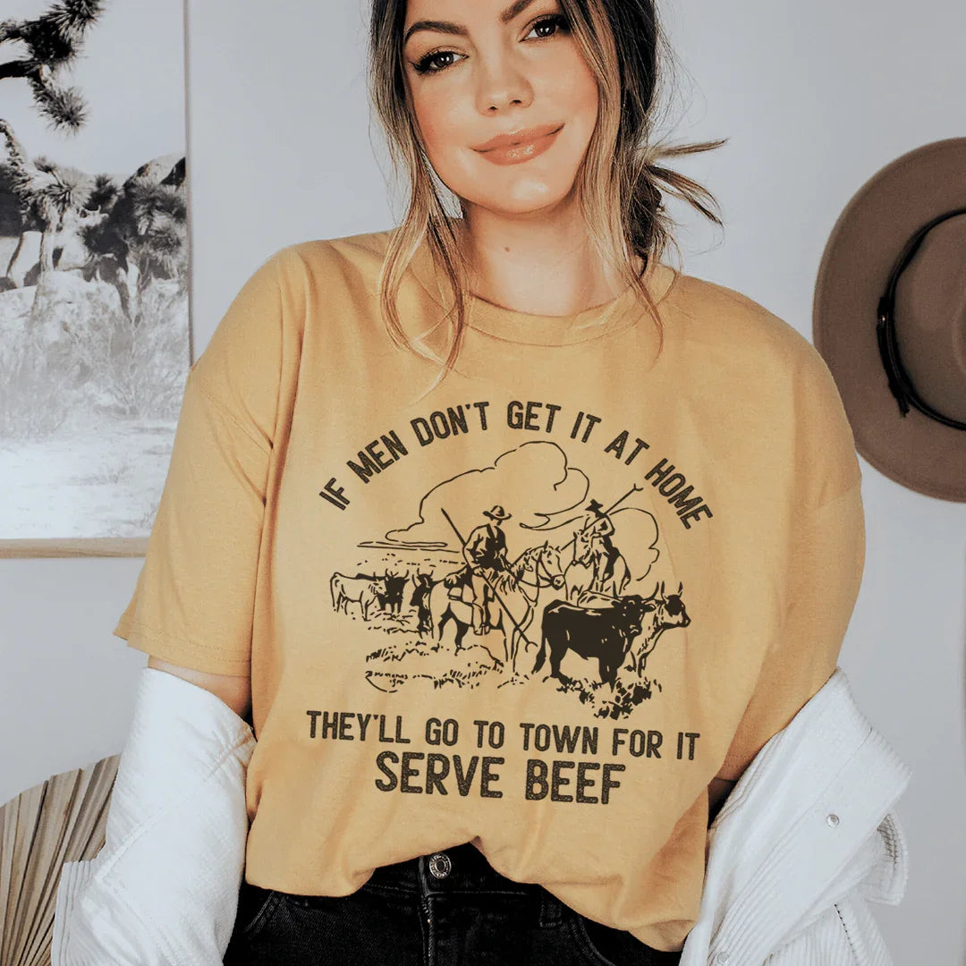 Serve Beef Tee - WonderingCloth