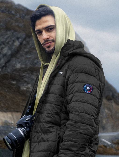 Men's Alpafill Puffer Alpaca Jacket - WonderingCloth