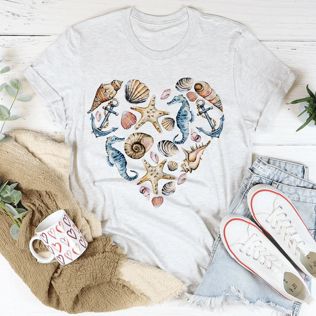 Mermaid Heart Tee - WonderingCloth