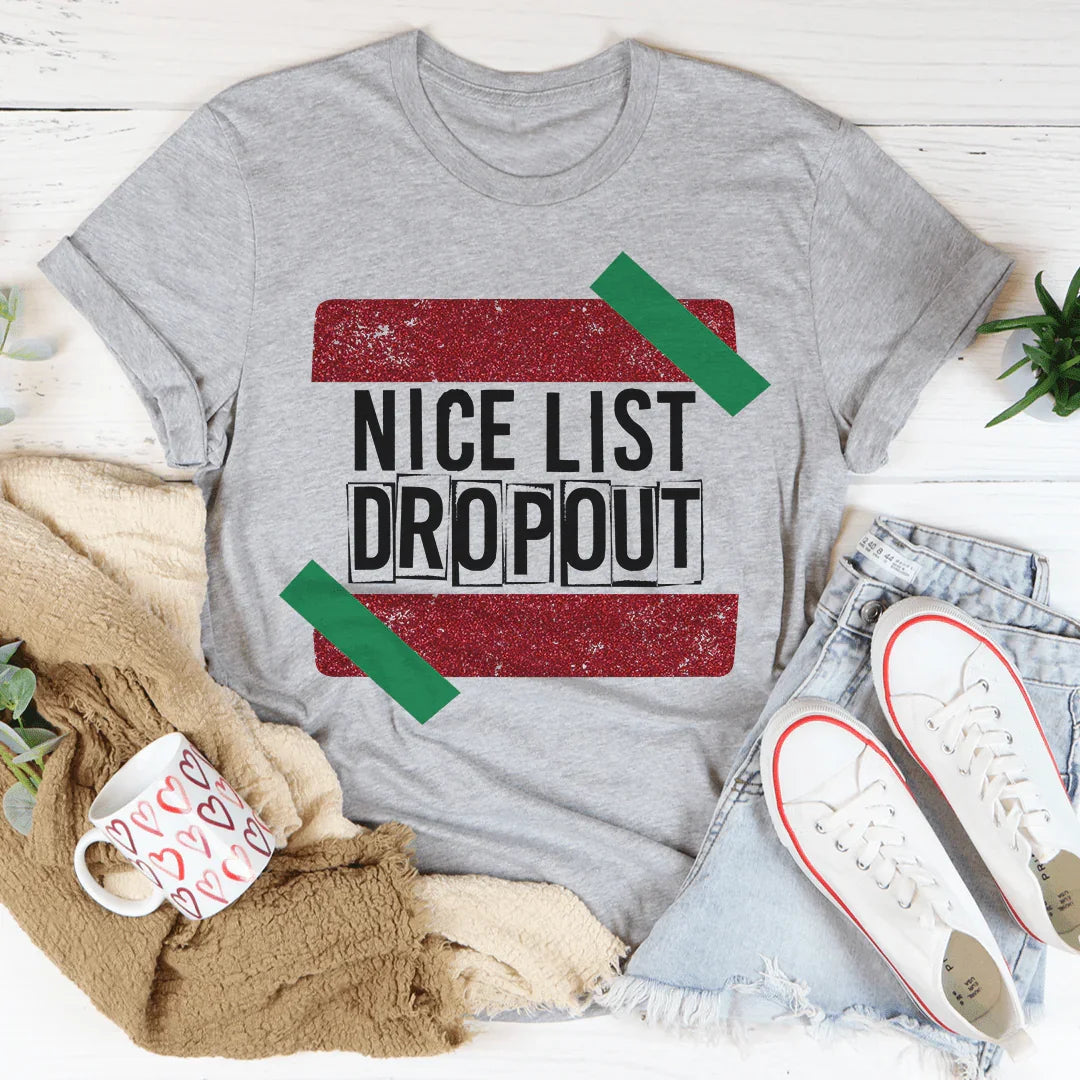 Nice List Dropout Tee - WonderingCloth