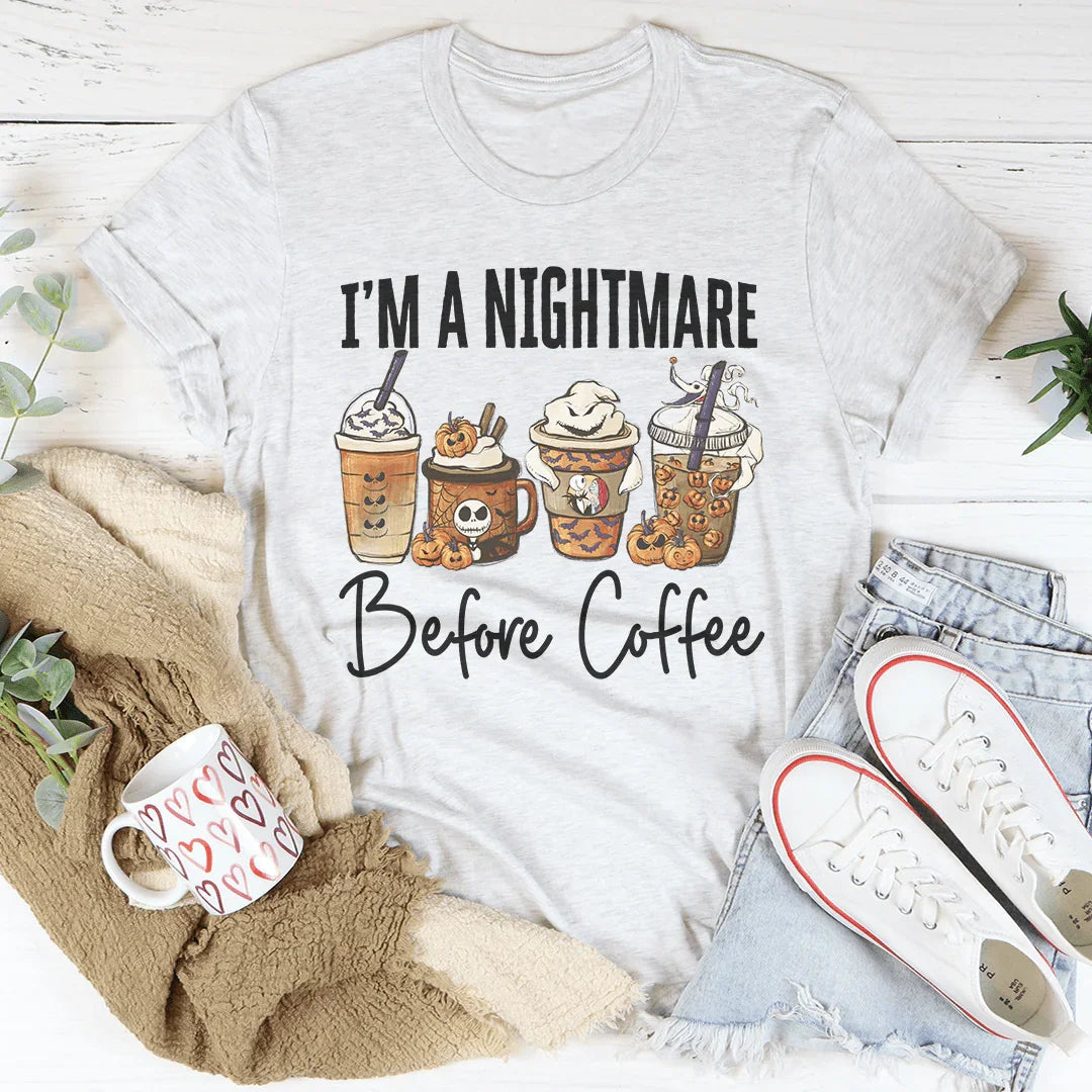 Nightmare Before Coffee Tee - WonderingCloth