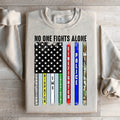No One Fights Alone Sweatshirt - WonderingCloth
