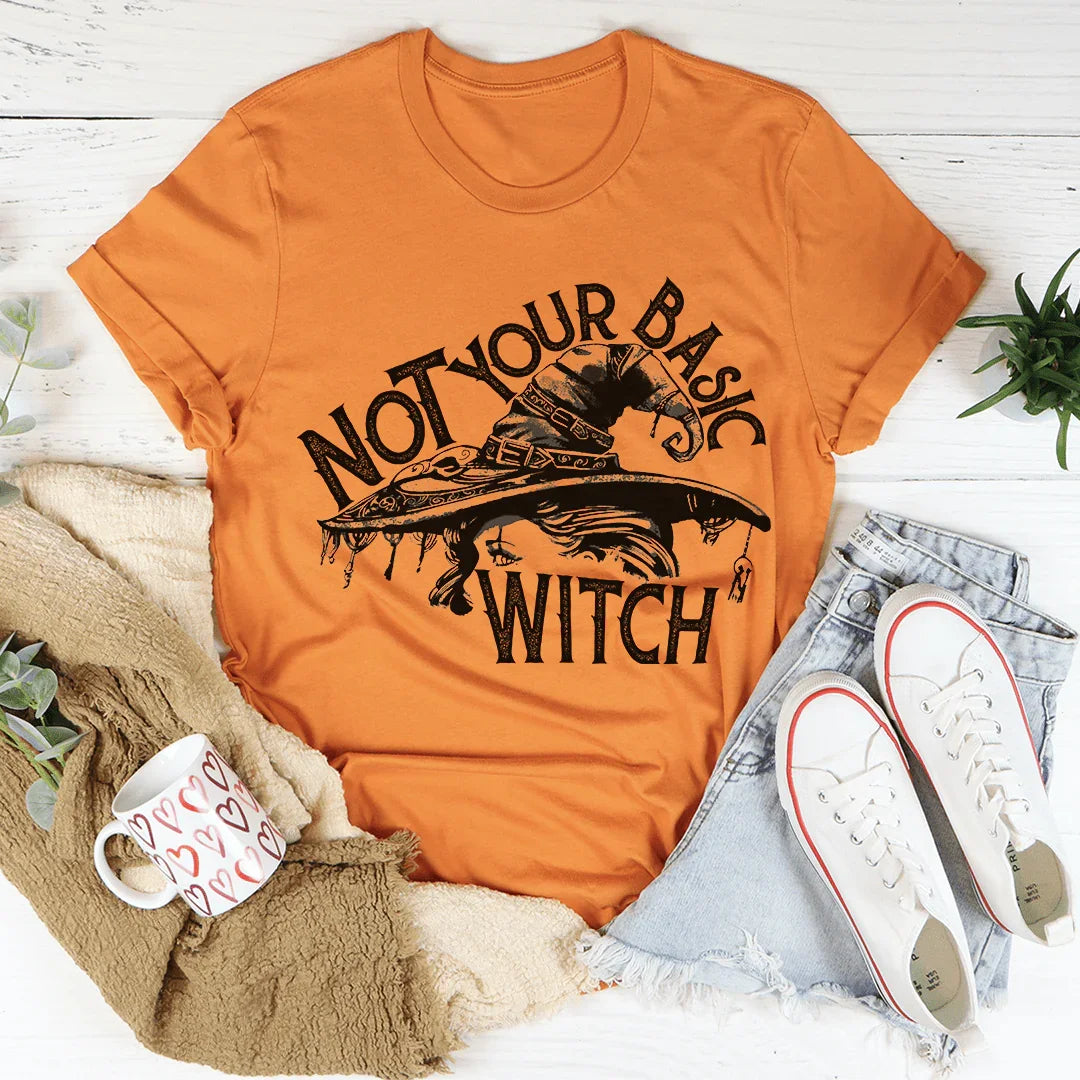 Not Your Basic Witch Tee - WonderingCloth