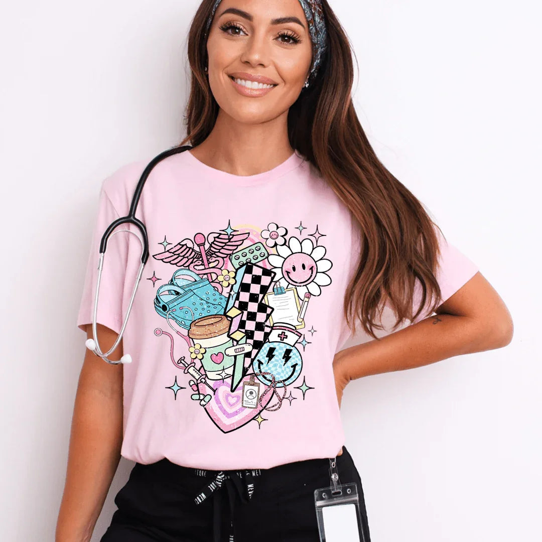 Nurse Retro Tee - WonderingCloth