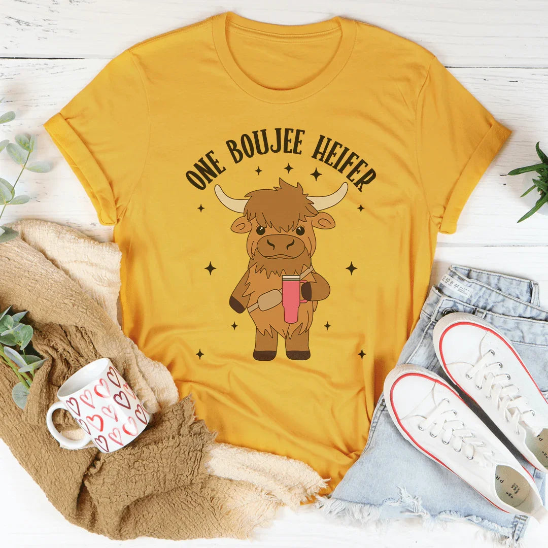 One Boujee Heifer Tee - WonderingCloth