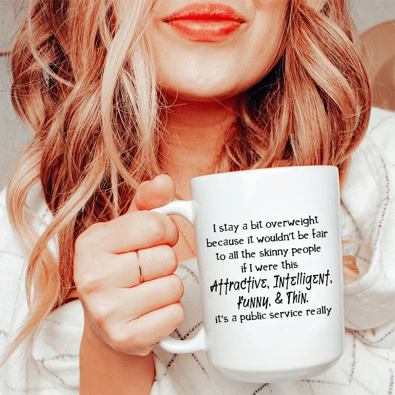 Public Service Ceramic Mug 15 oz - WonderingCloth