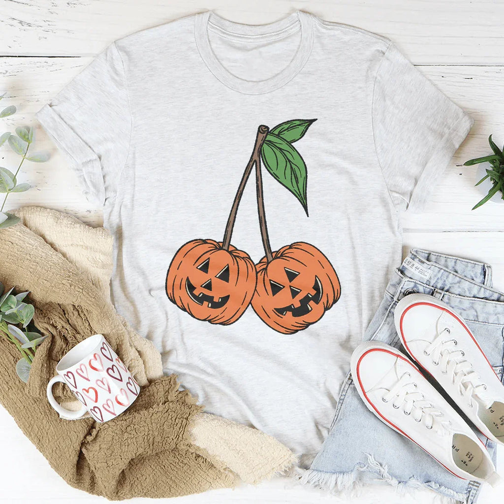 Pumpkin Cherries Tee - WonderingCloth