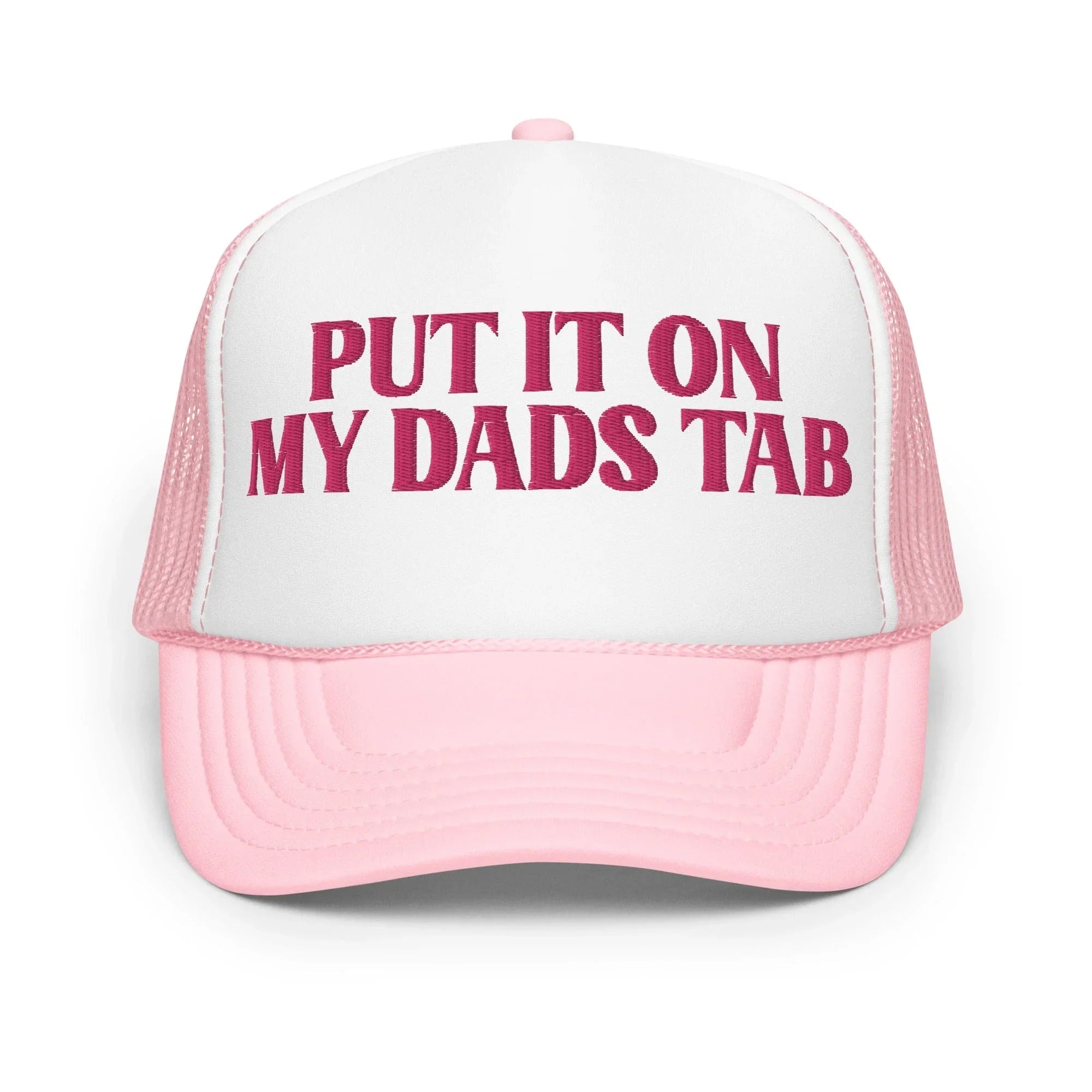 Put It On My Dads Tab Trucker Hat - WonderingCloth