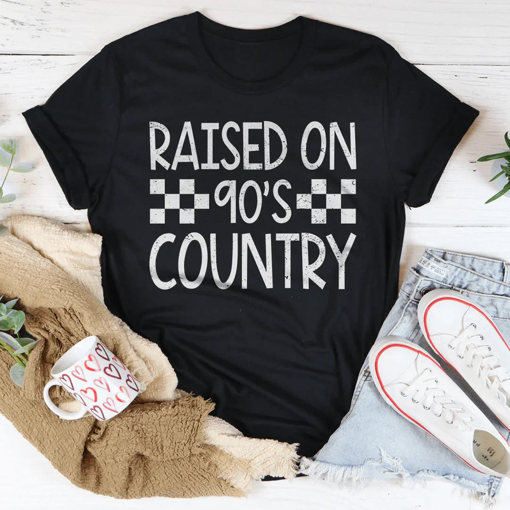 Raised On 90's Country Tee - WonderingCloth