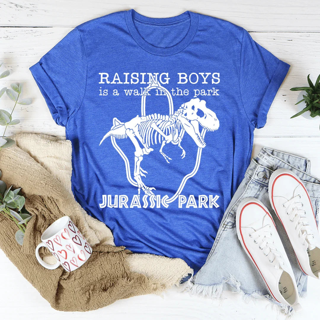 Raising Boys Is A Walk In The Park Tee - WonderingCloth