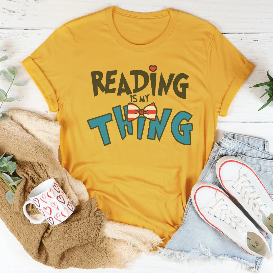 Reading Is My Thing Tee - WonderingCloth