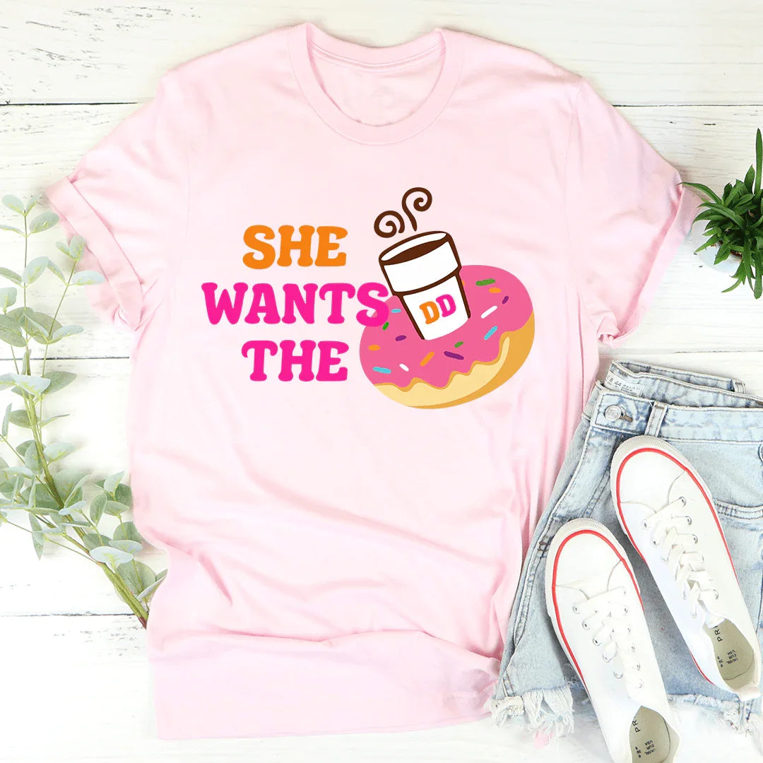 She Wants Donuts Tee - WonderingCloth