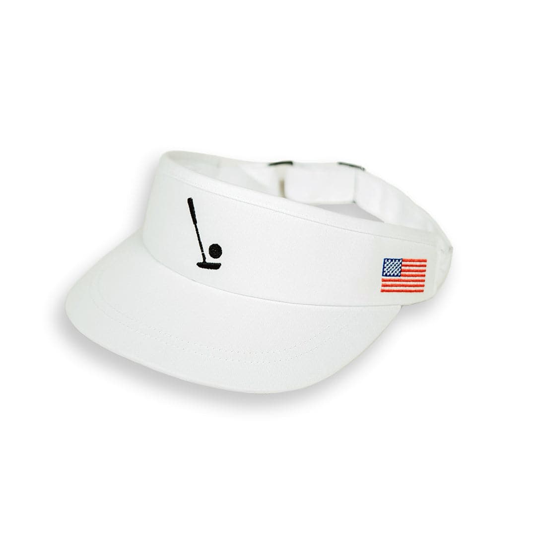 Sink It White Visor - WonderingCloth
